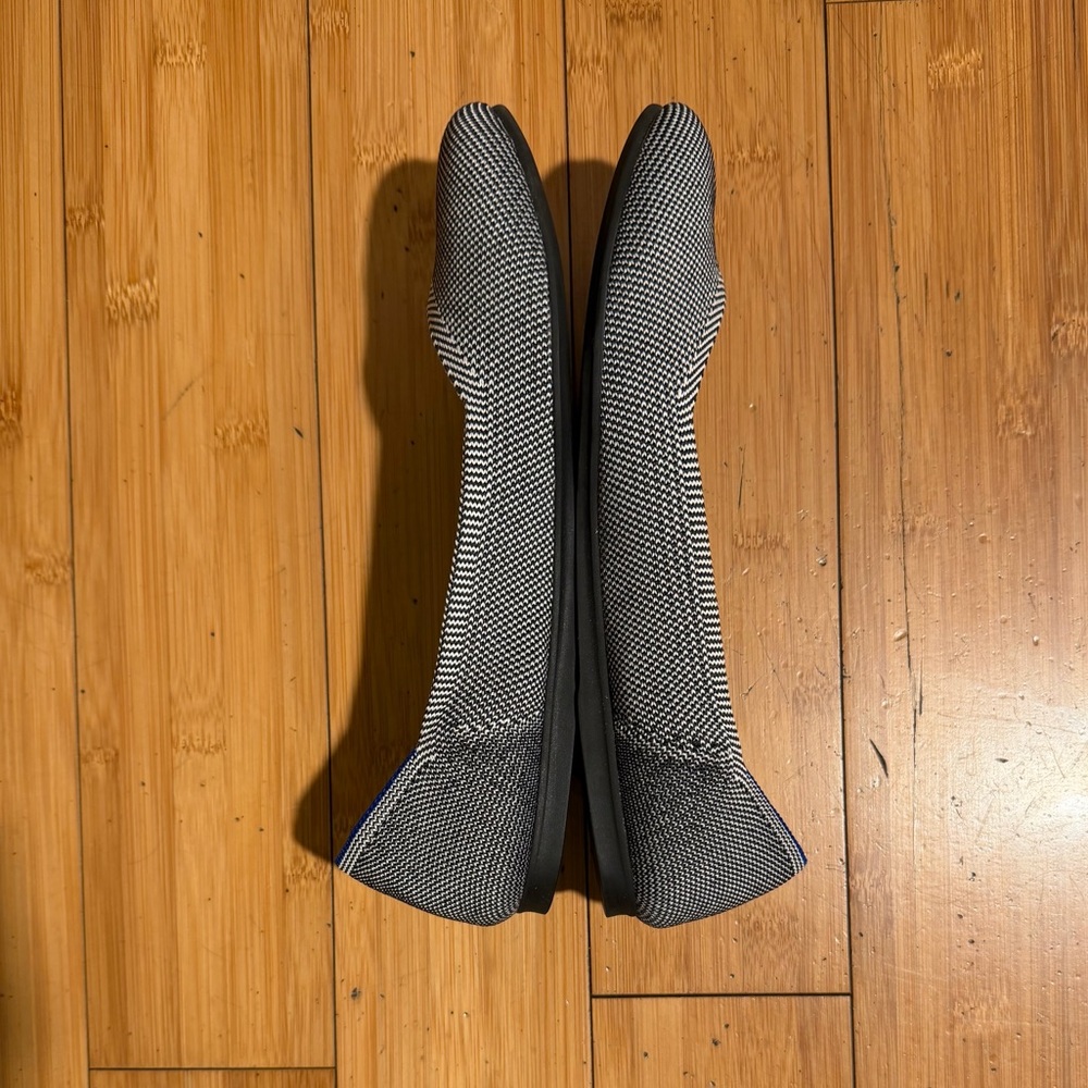 Rothy’s RETIRED The Flat in Cloud Grey Birdseye Size 10 - Picture 6 of 13